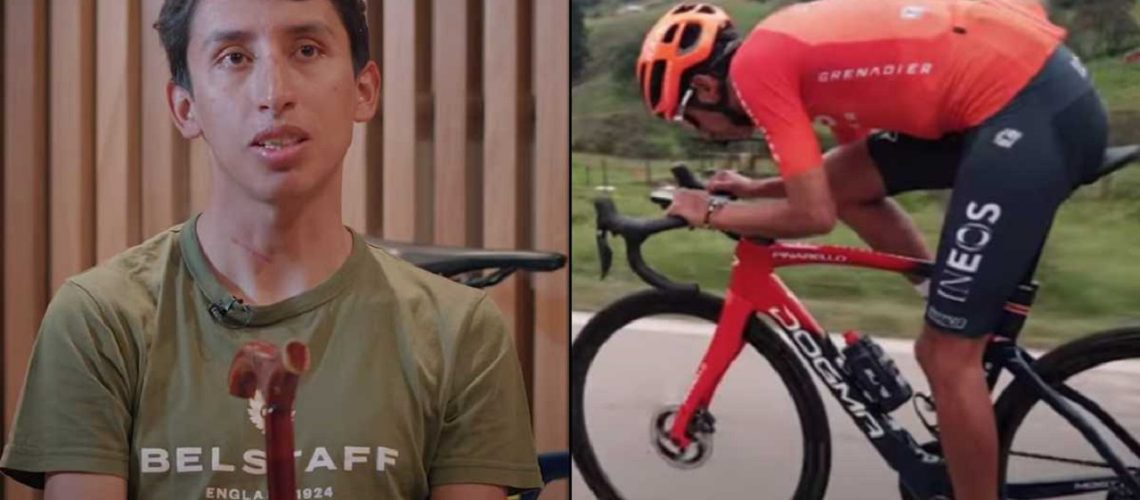 Egan Bernal en entrevista tras accidente