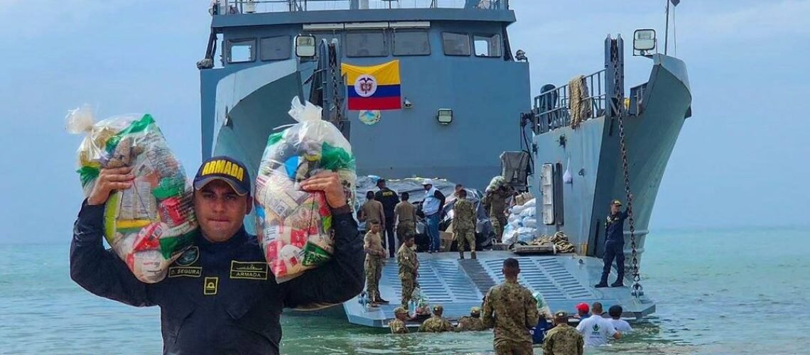 Entrega ayudas humanitarias Alta Guajira