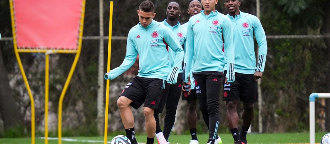 Entreno colombia vs chile