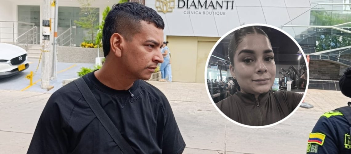 Esposo Sara Echeverría, fallecida procedimiento estético en clínica del norte de Barranquilla
