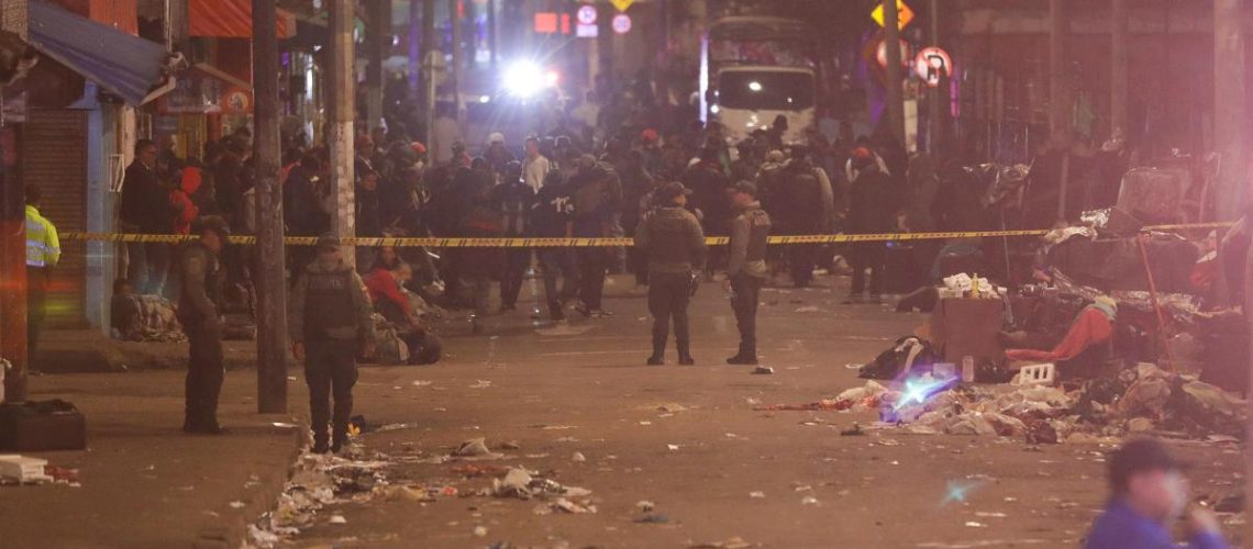Explosión centro de Bogotá