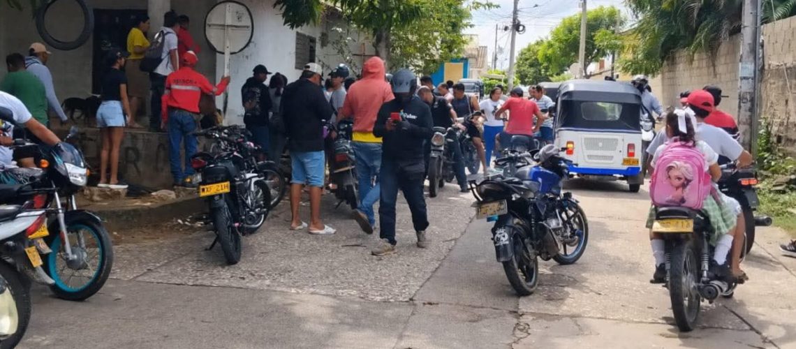 Homicidio barrio Topacio, en Baranoa