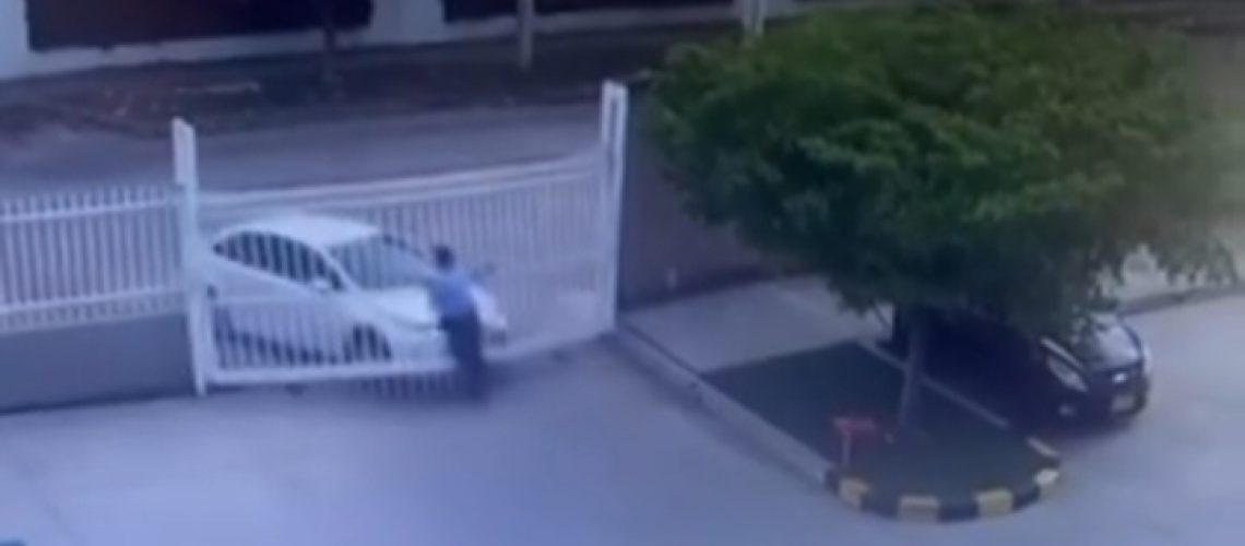 Guarda de seguridad arrollado por carro Valledupar
