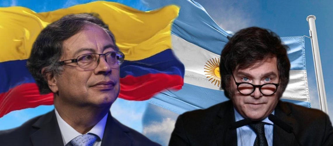 Gustavo Petro y Javier Milei