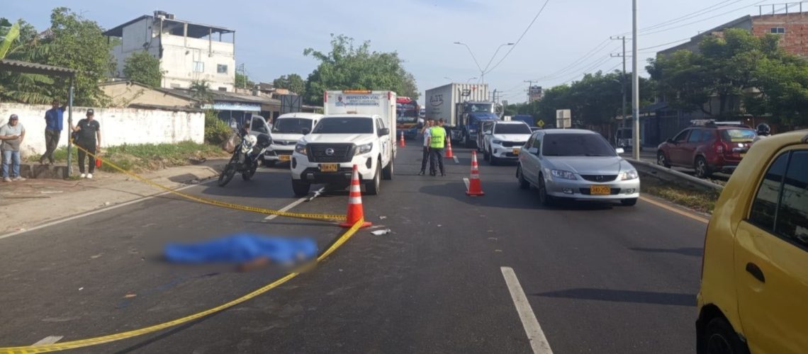 Habitante de calle murió arrollado por un vehículo en la Oriental, Malambo