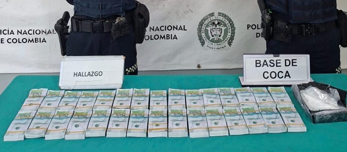 Hallazgo billetes falsos en Puerto Colombia