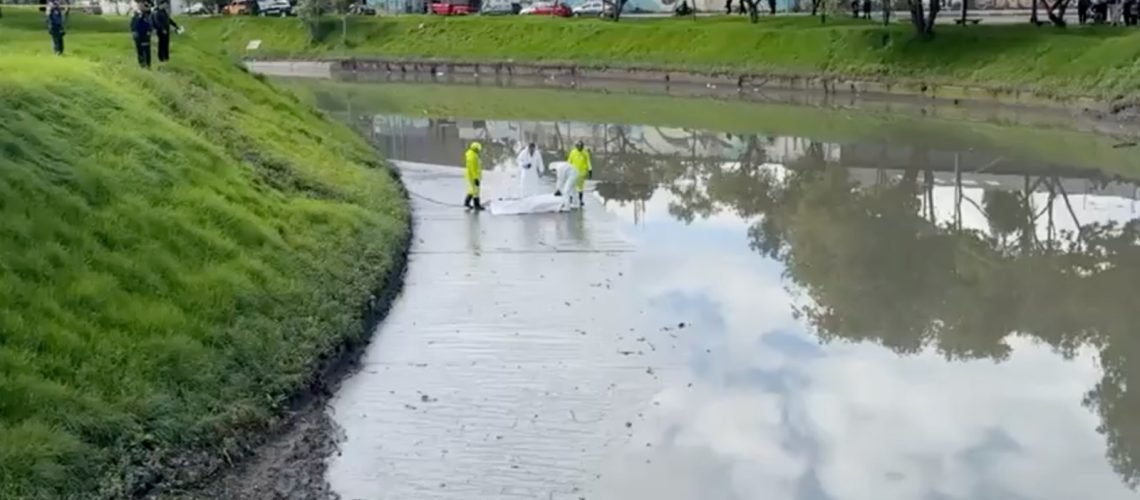 Hallazgo cuerpo caño de Bogotá