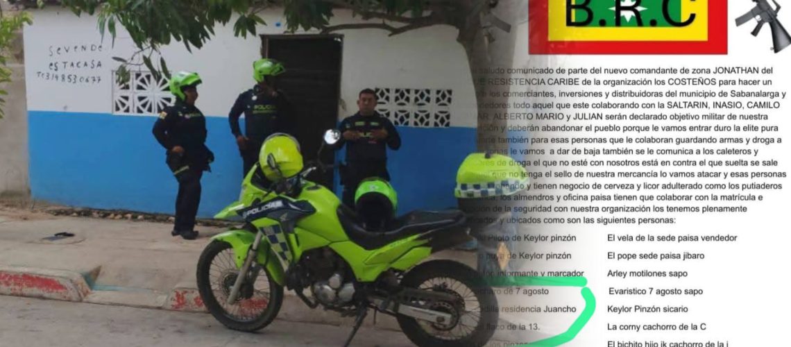 Homicidio Jesús Padilla en Sabanalarga