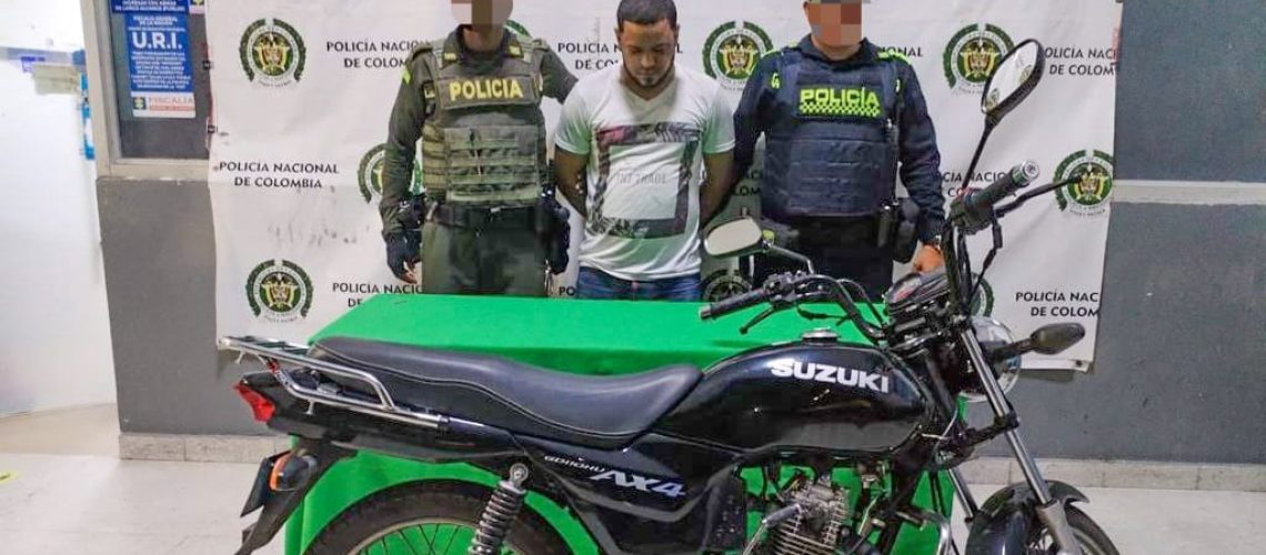 Capturado por hurto moto La Luz