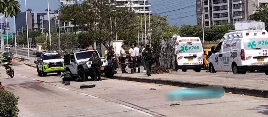 Fallecido tras ser arrollado por microbús en la 46, vía al mar, en Barranquilla