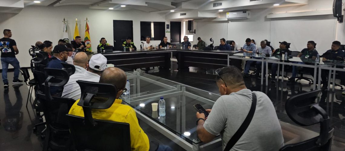 Policía, comerciantes y transportadores de Barranquilla