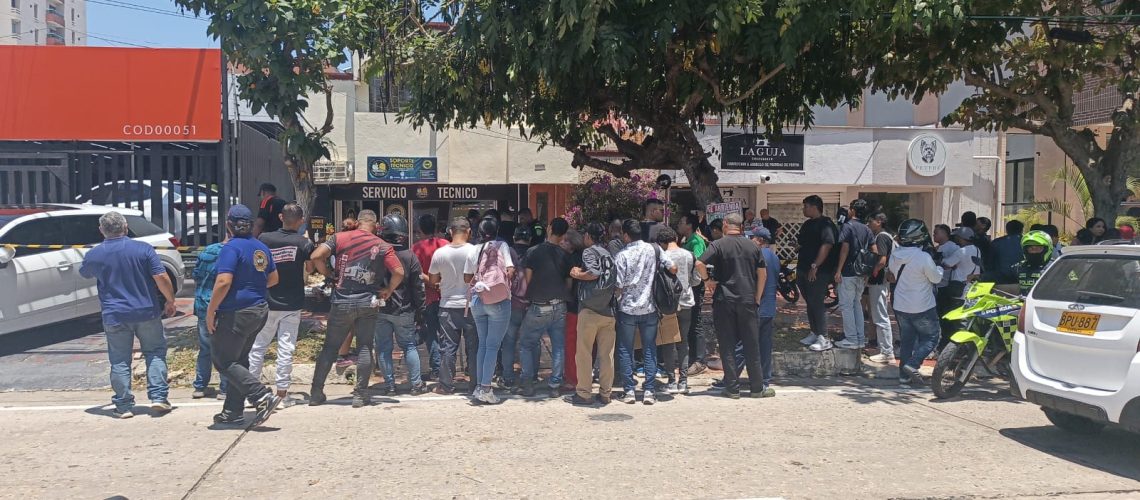 atentado criminal en el norte de Barranquilla calle 84 con carrera 44