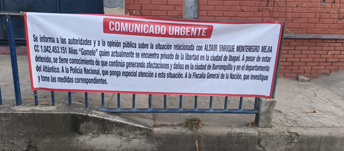 Aparición vallas Barranquilla