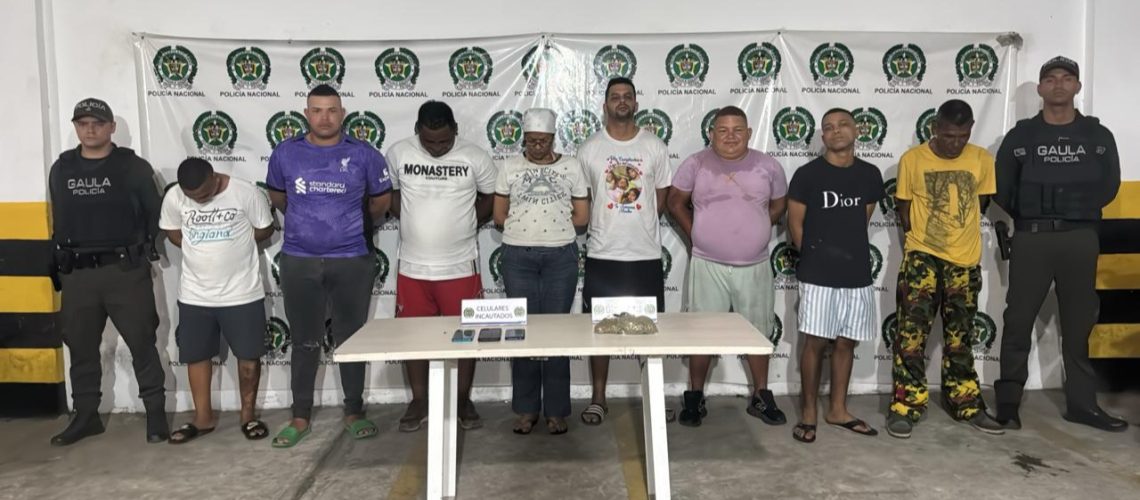 Captura de 8 presuntos extorsionistas de los Pepes en Barranquilla
