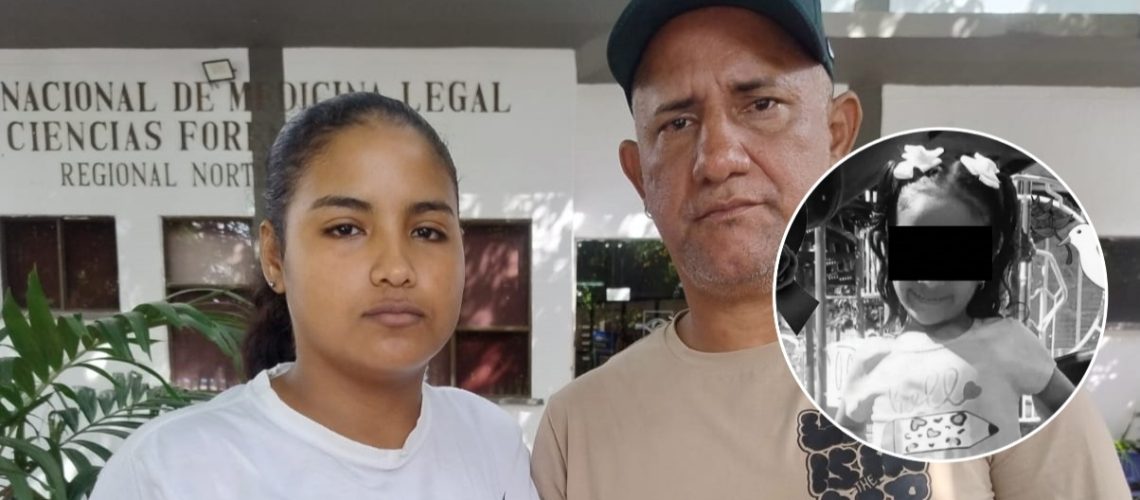 Padres de Erianis Villalba, niña muerta por accidente en Malambo