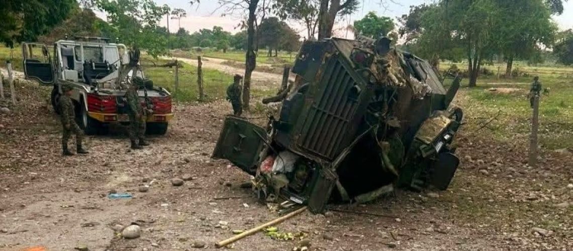 Ataque a vehículo del Ejército en Saravena, Arauca