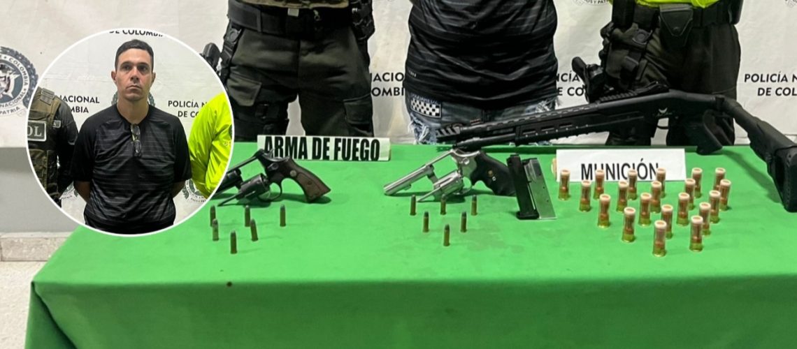 Capturado con armas de fuego en Galapa