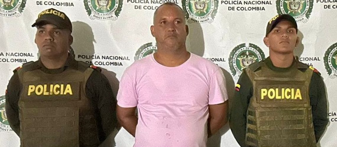 Abel Marín Niño, capturado en Santa Lucía por homicidio a persona protegida