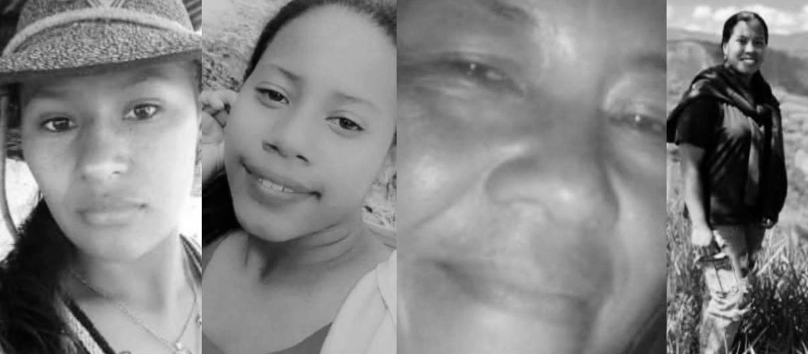 Mujeres fallecidas por caída de rayo en Cajibío, Cauca
