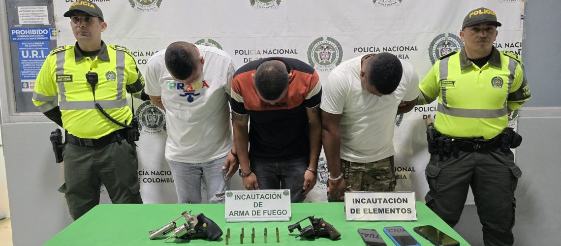Capturados con armas Barranquilla