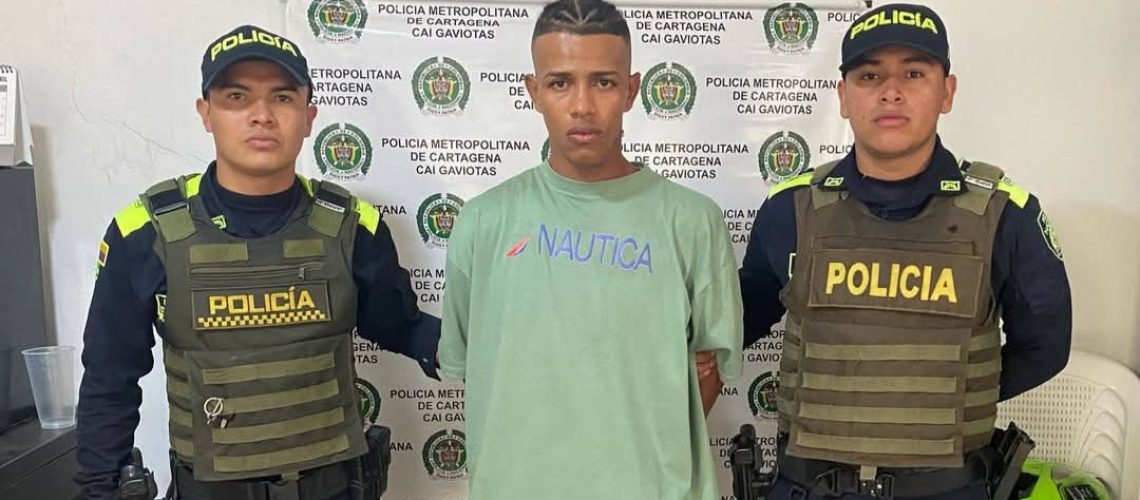 ladrón que agredió a carnicero en Cartagena