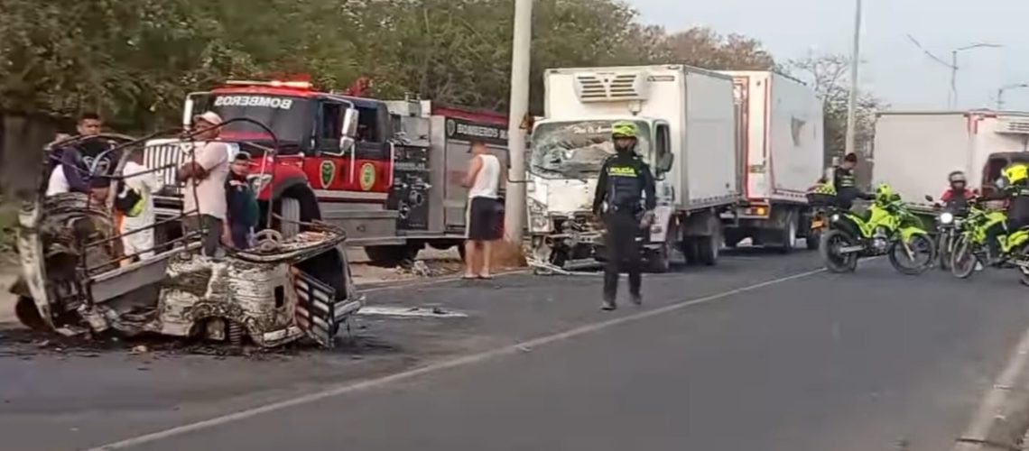 accidente vía Malambo- Caracolí