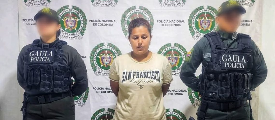 Captura alias la Puchingo, presunta extorsionista del Clan del Golfo en Achí, Bolívar