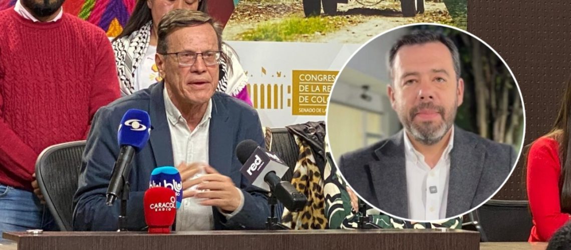 Fabio Arias, presidente de la CUT vs. Alcalde de Bogotá Carlos Fernando Galán