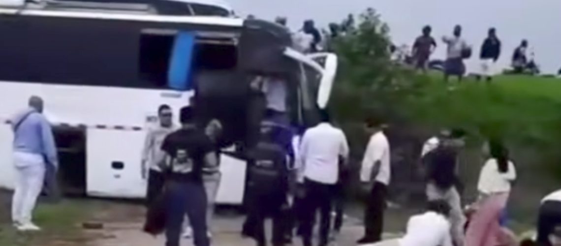 Accidente bus vía Barú