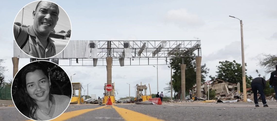 Víctimas atentado a peaje Alto Pino en La Guajira