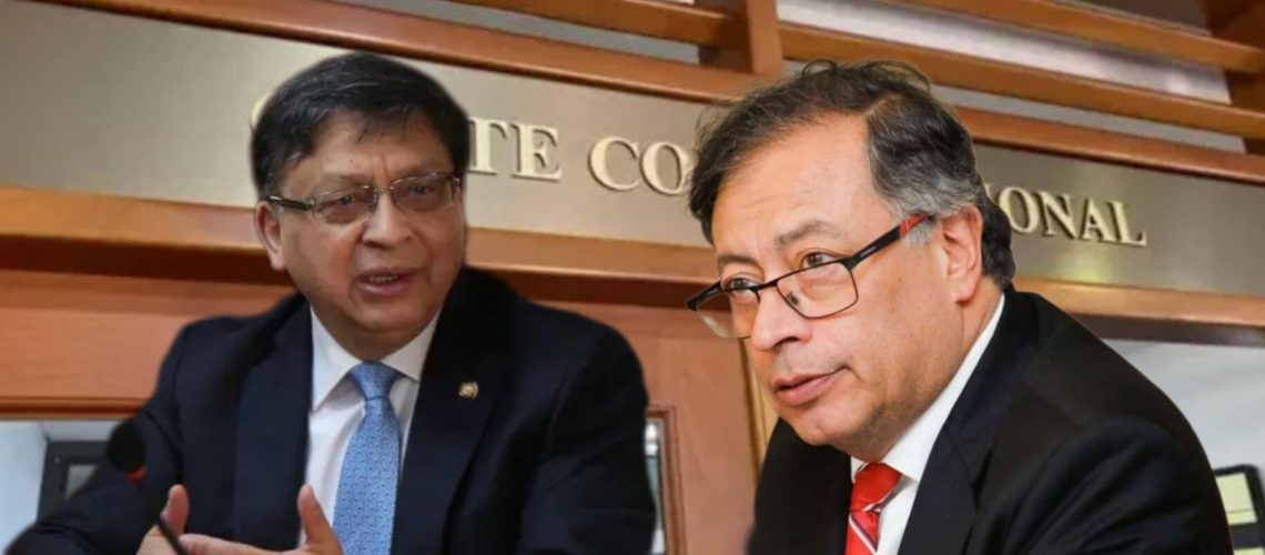 Presidente Gustavo Petro y presidente de la Corte Constitucional