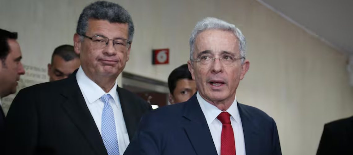 Abogado Jaime Granados y expresidente Álvaro Uribe