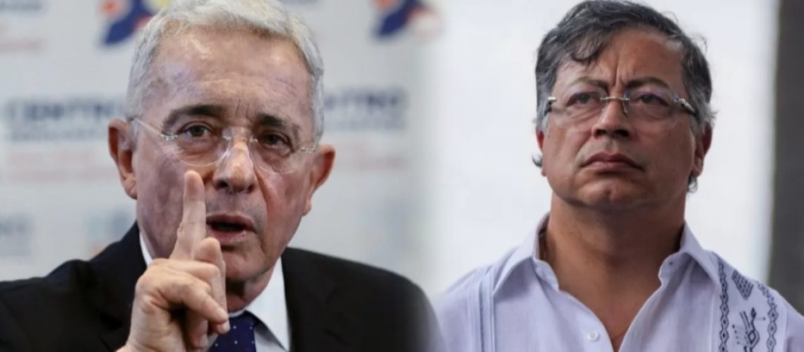 Álvaro Uribe y Gustavo Petro