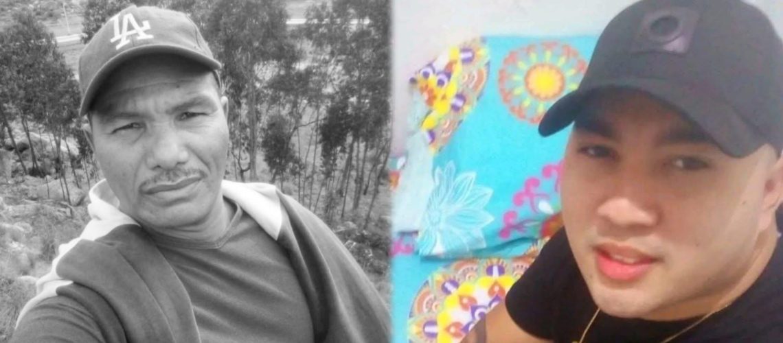 Deiber Luquez, asesinado; y Juan Sebastián Martínez, herido en Sabanalarga Atlántico