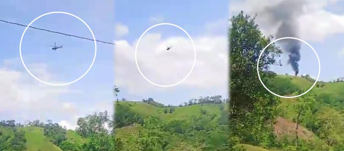 helicóptero de la Policía derribado en Amalfi