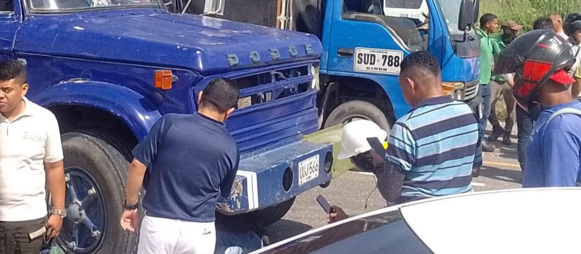 Accidente vía Galapa-Barranquilla, a la altura de Ultracem