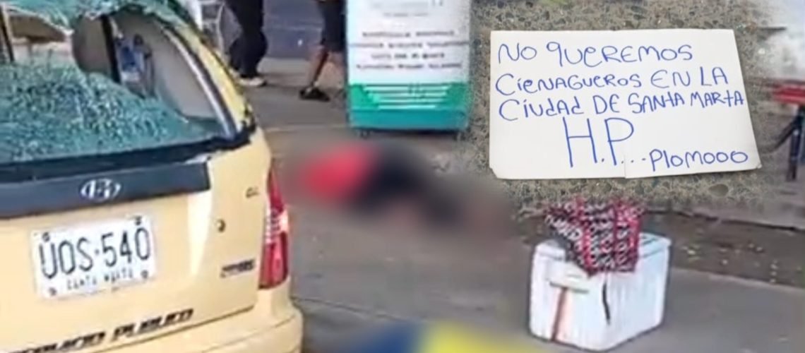 Crimen taxista y vendedora de almuerzos en Santa Marta