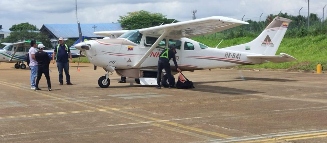 Avioneta Registraduría accidentada Vaupés