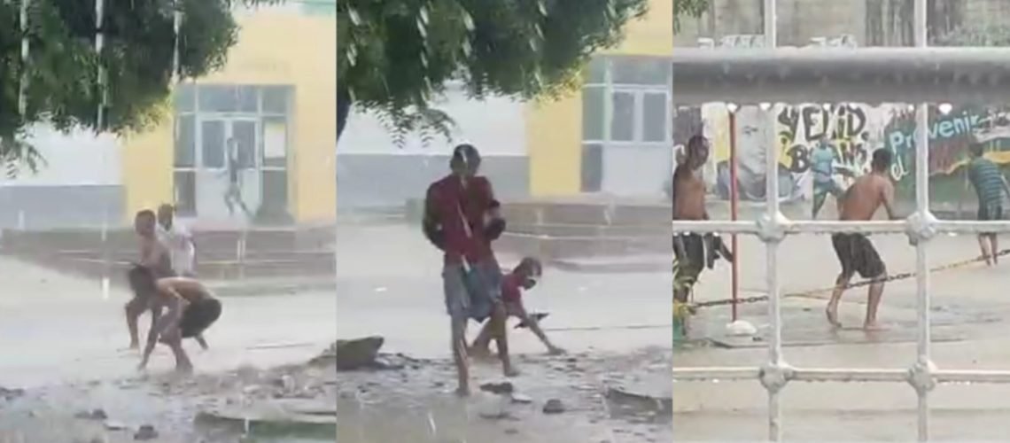 El Pueblo lluvia piedras