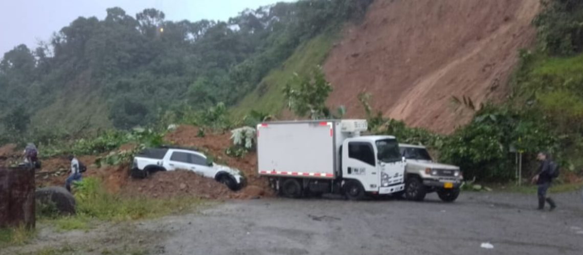 Derrumbe vía Quibdó Medellín