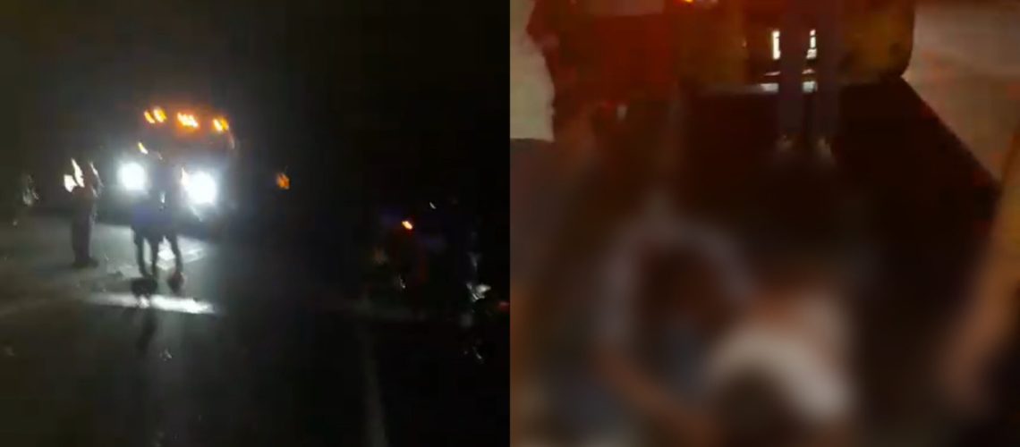 Accidente vía Juan Mina