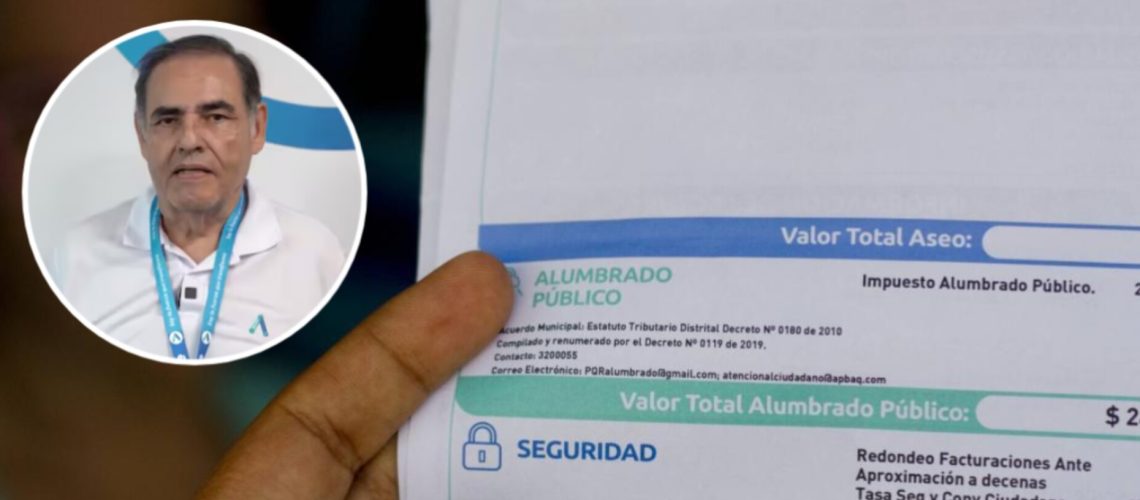 Carlos Diago, agente interventor Air-e sobre eliminación de seguridad, aseo y alumbrado público del recibo de energía