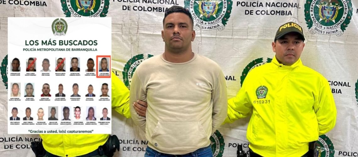 Captura de Luis Fernando Lamadrid, de los más buscados por homicidio en Barranquilla