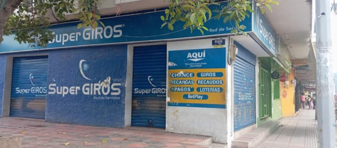 Supergiros cerrados en Cesar