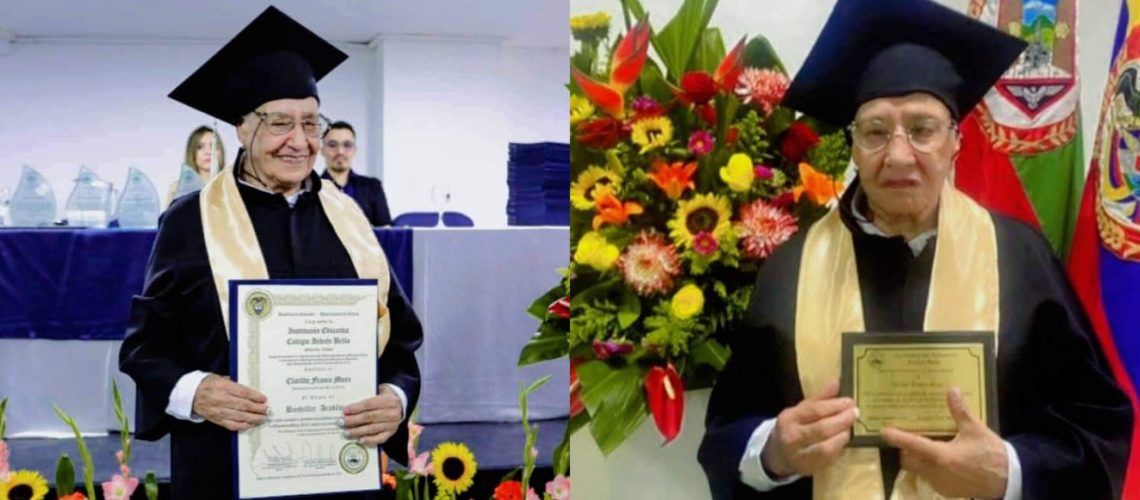 María Clotilde Franco, la mujer que se graduó de bachiller a los 84 años