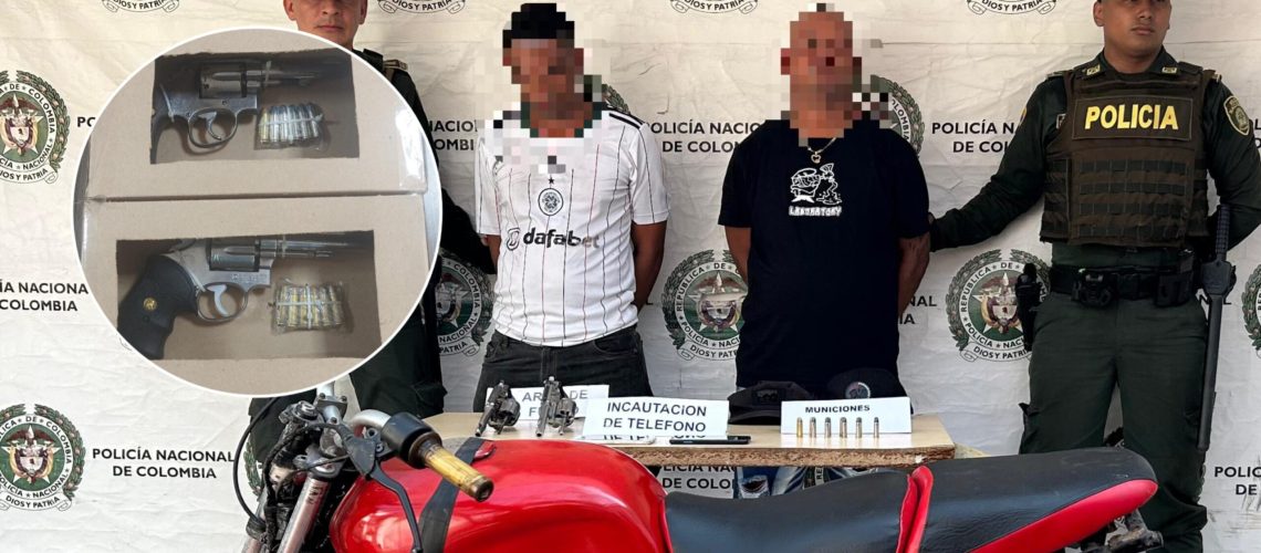 Presuntos sicarios del Clan del Golfo capturados en Ciénaga