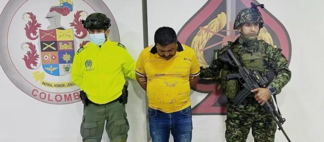 Alias Tato, cabecilla del ELN capturado en Pelaya, Cesar