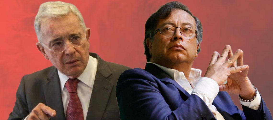 Álvaro Uribe y Gustavo Petro