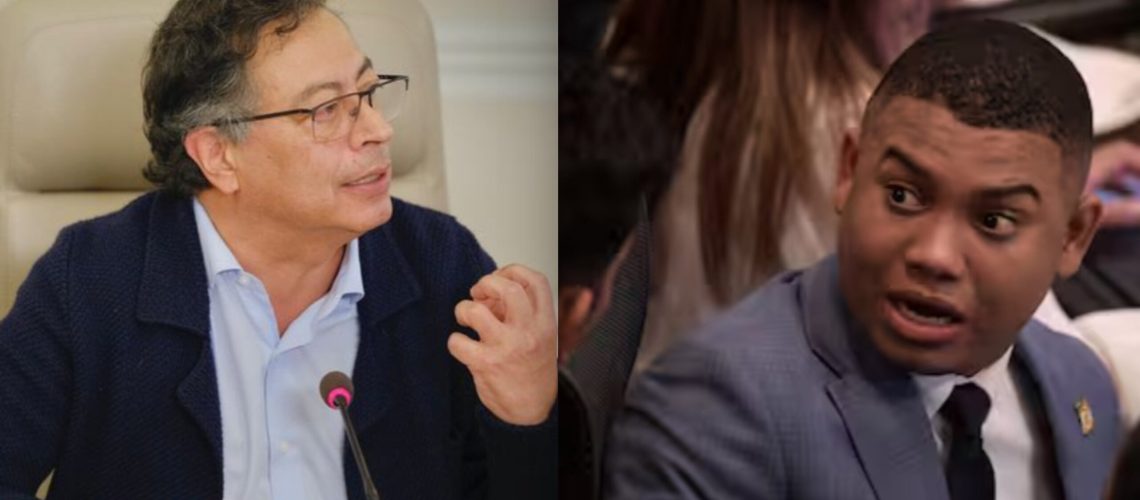 Presidente Gustavo Petro y representante Miguel Polo Polo
