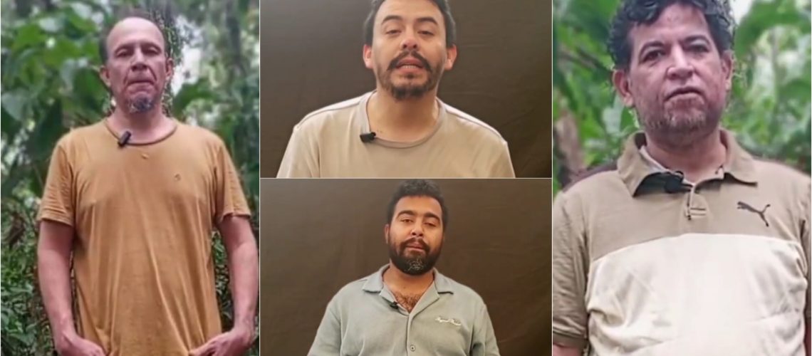 Agentes funcionarios del CTI y la Dijín secuestrados por el ELN en Arauca